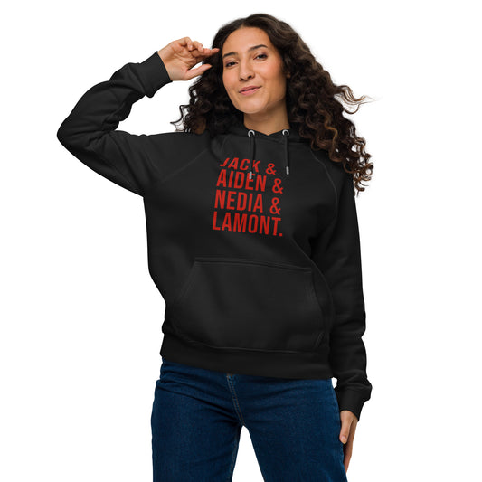 Jack Townson & Co. Unisex eco raglan hoodie